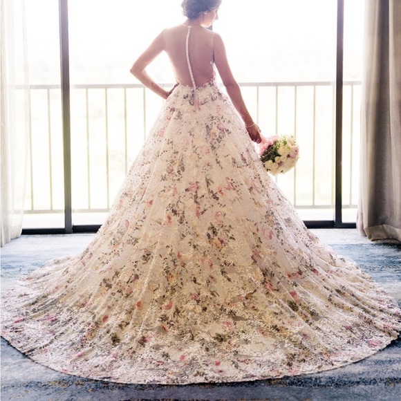 RARE Ines Di Santo Bloom Wedding Dress 12 - Picture 11 of 16